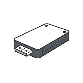 Usb Drive Illustration with Connector Visible png