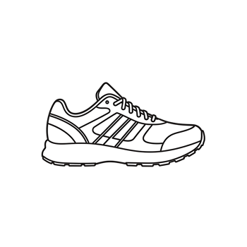 Running Shoe Outline png