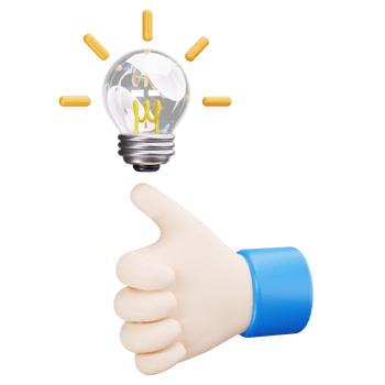 3D Icon Creative Idea Brainstorm Concept png