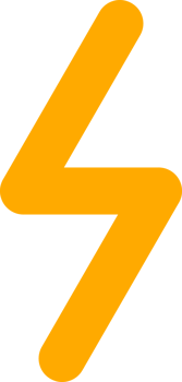 Line yellow electric thunder bolt power png