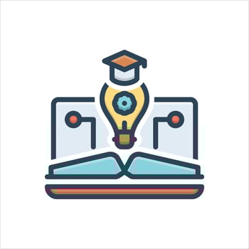 Color icon learning vector