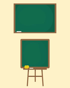 set of chalkboards for educational use vector