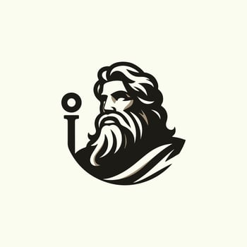 god zeus logo vector