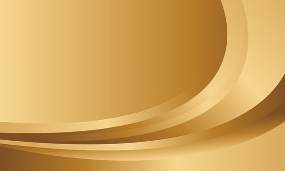 Abstract elegant golden curve background, metallic design style vector