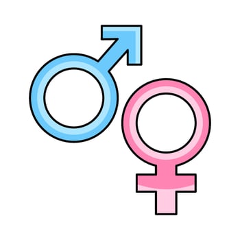 illustration of Gender Symbols vector
