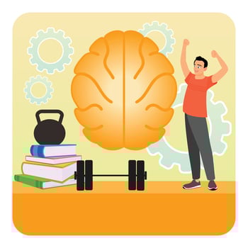 Mind Fitness. Boosting Brainpower Through Learning, Fitness, and Positive Energy. vector