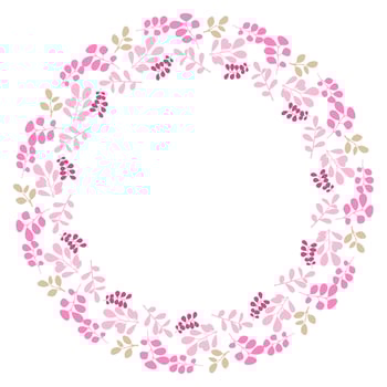 Colorful floral wreath design suitable for various craft projects and decorations during spring and summer seasons vector