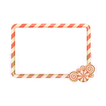 Colorful candy frame for designs vector