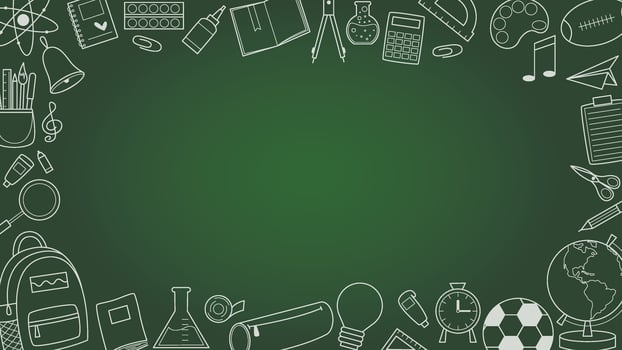 Horizontal mockup of back to school vector