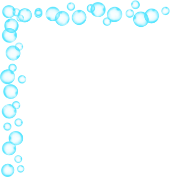 Bubbles Corner Frame Border png