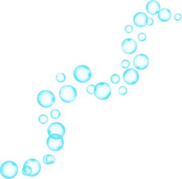 Bubbles Line Wave Border frame png
