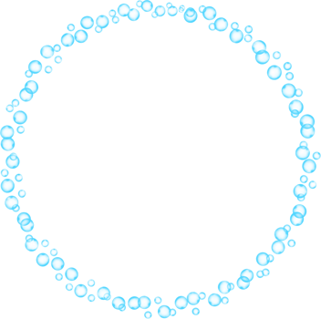 Bubbles Circle Frame Border png