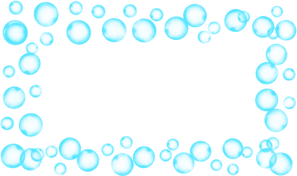 Bubbles Rectangle Frame Border png