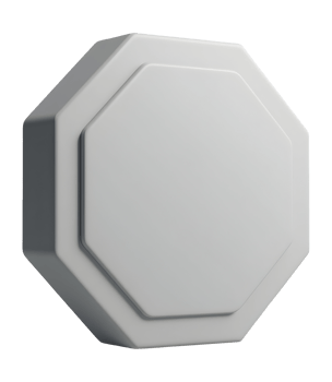 Clean octagonal button awaits interaction, simple design with sleek finish png