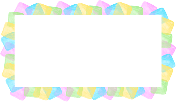 Colorful Rainbow Rectangle Border png