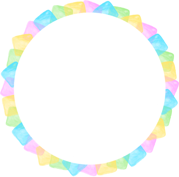 Colorful Rainbow Circle Frame Border png