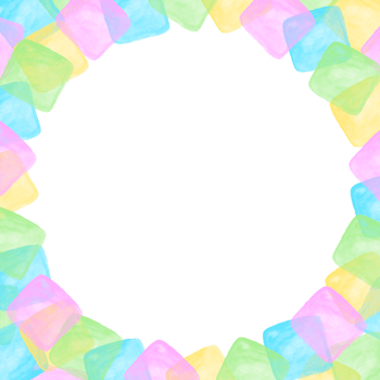 Rainbow Circle Frame Border png