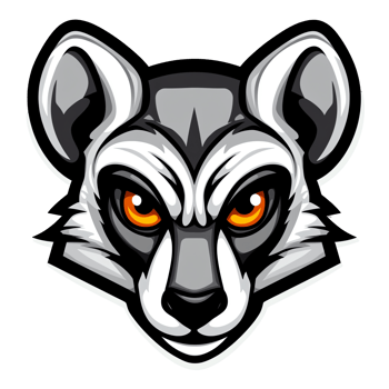 Fierce Lemur Mascot Logo Sports Team Branding png