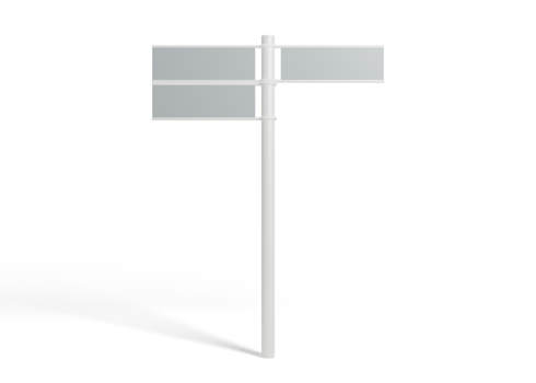 Street Direction Sign for Wayfinding and Branding Presentation png