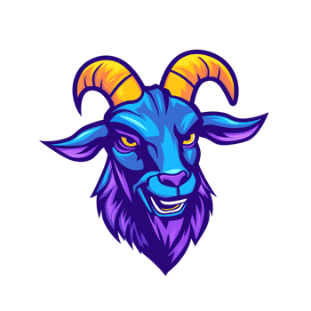Fierce Blue Goat Esports Mascot Logo png