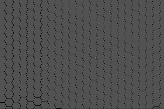 dark black doff metal hexagon pattern abstract geometric shape background vector