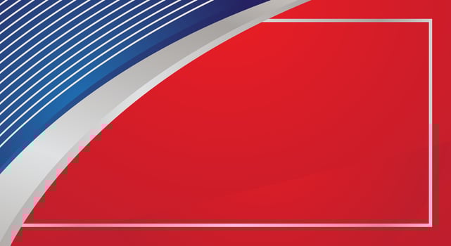 Modern blue silver abstract curved on red background for certificate and presentation design vector