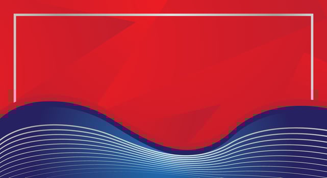 Red blue wave abstract background for certificate vector