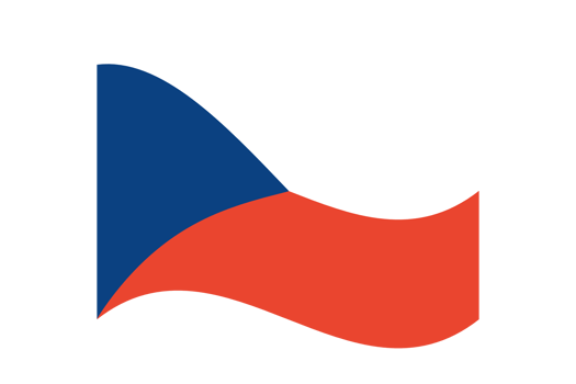 Detailed Illustration of Waving Czech Republic Flag png