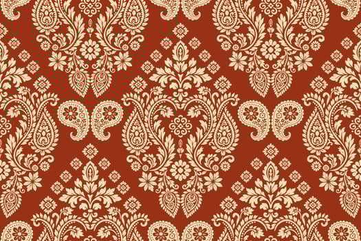 floral pattern on warm background vector