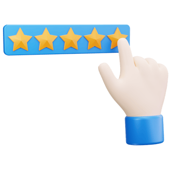3D Icon Five Star Selection png