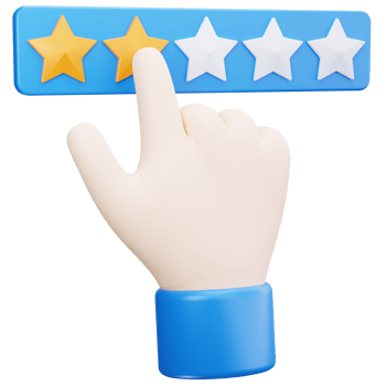 3D Icon Two Gold Stars png