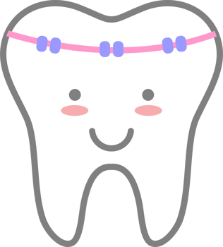 Dental clinic tooth braces smile logo png