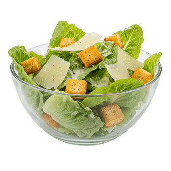 Fresh green salad bowl with mixed leafy vegetables and herbs png