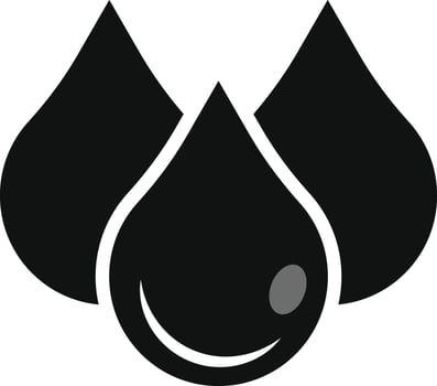 Black Water drop icons set. droplet shapes collection. Rain drip liquid logo. Droplet sign. Tear and oil symbols. water conservation themes vector