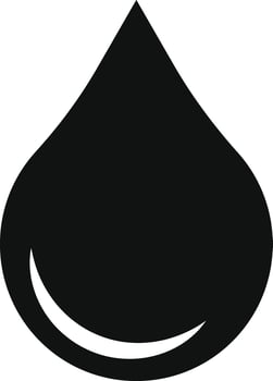 black water drop icons set. various applications and visual communication. nature and weather icons. water droplet symbol representing purity. vector