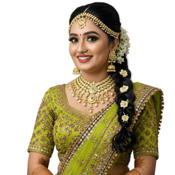 beautiful Woman in traditional sari with beautiful cultural clothing png