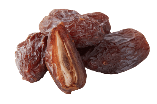 Dried Date Palm Fruit cut out isolated transparent background png
