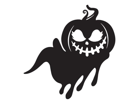 Halloween Ghost Pumpkin vector