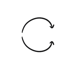 Circular Refresh Arrow Hand Drawn Icon png