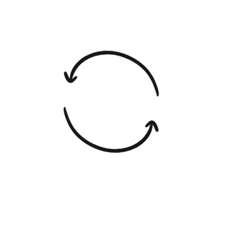 Circular Arrow Hand Drawn Icon png