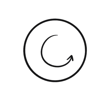 Hand Drawn Circular Arrow Symbol Refresh or Reload Icon Illustration png