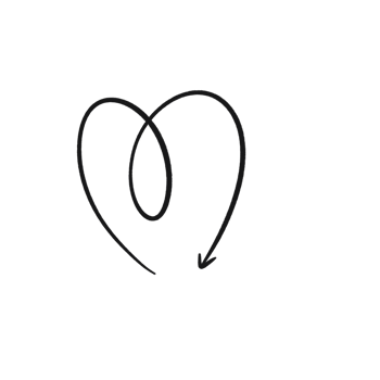 Hand Drawn Looping Arrow with Downward Curve Creative Twist Illustration png