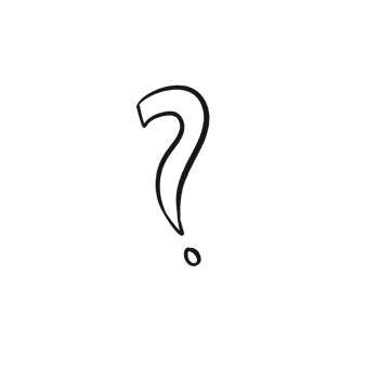 Hand Drawn Question Mark Symbol Bold Sketch Style png
