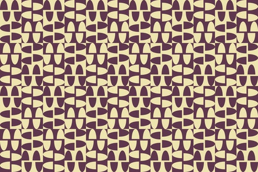 A pattern of circles in purple and beige vector