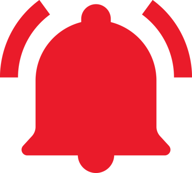 Emergency alert bell icon clipart png