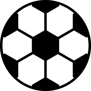 Black and white football sport icon png