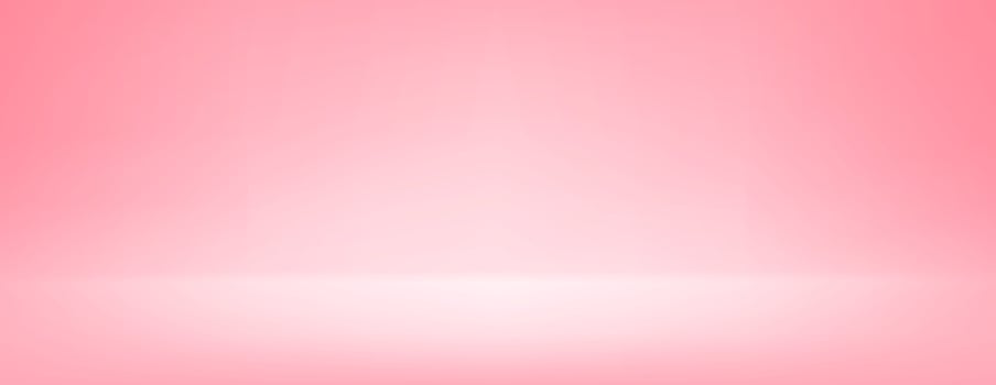 Pink studio room design concept. Light rose platform display background. Wall and floor surface backdrop for presentation, mockup template, product showcase. Soft smooth gradient wallpaper. vector
