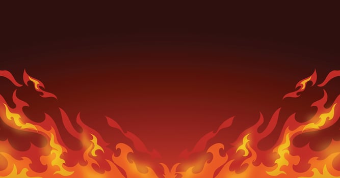 Flame effect, flame sparks background vector