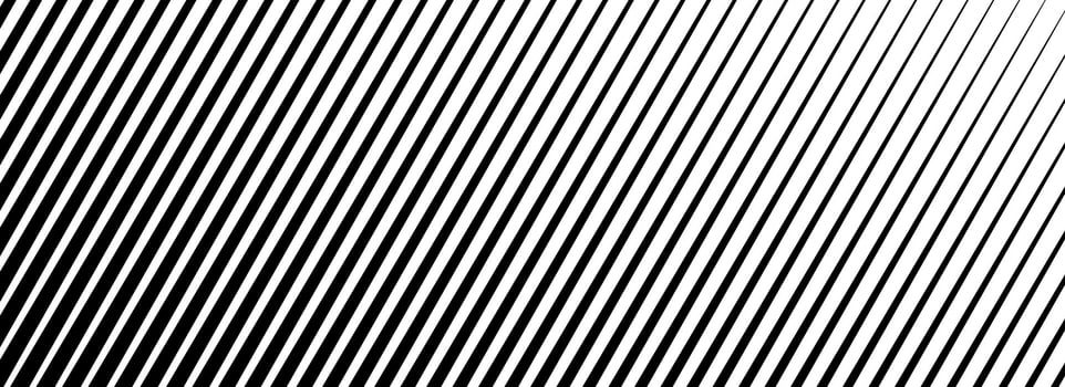 Diagonal line halftone gradation texture. Fade oblique stripe gradient background. Black slanted pattern backdrop. Vanishing parallel tilted striped wallpaper for overlay, print, cover vector