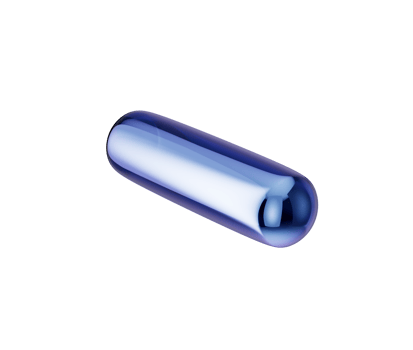 3D Metallic blue minus symbol with a modern, sleek and minimalistic design. 3d illustration png